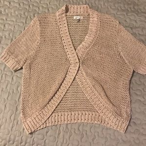 Croft and Barrow Crochet Shrug, Tan